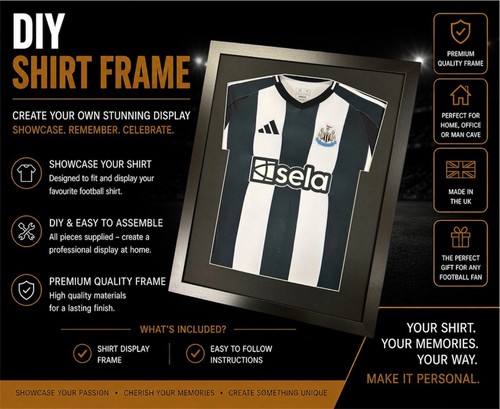 Frame for signed football - signed,