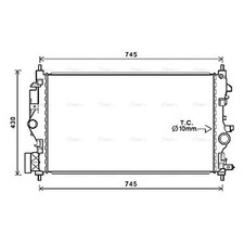 Radiator For Opel Zafira Tourer C 1.6 CDTI AVA