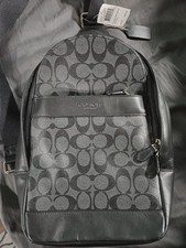 Coach Backpack Charcoal/Black