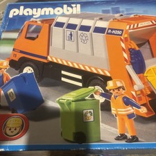 Playmobil Dustbin Lorry 4418 In Play Worn Condition