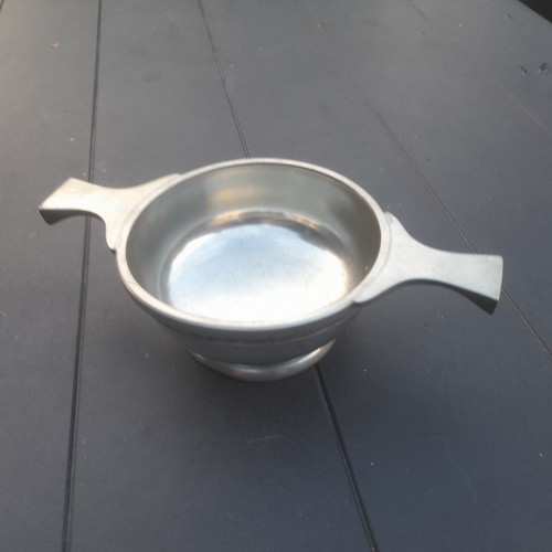 Vintage culfonte pewter quaich - vintage,