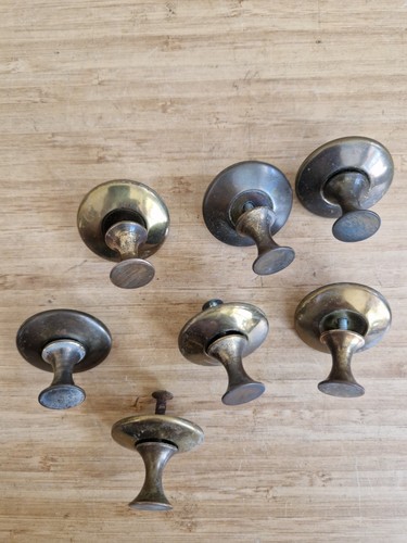 Vintage brass cabinet - vintage, knob