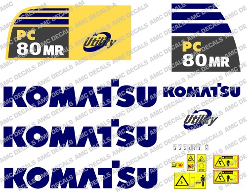 Komatsu pc80mr digger decal - pc80mr,