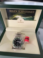 Rolex Submariner Men's Watch - 16610LV - Black face with green dial