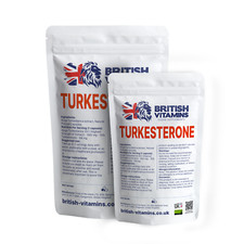 British Vitamins Turkesterone – 640mg Standardised Extract | Clean| Natural