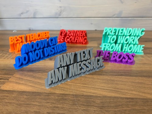 Personalised desk plaque - personalised,
