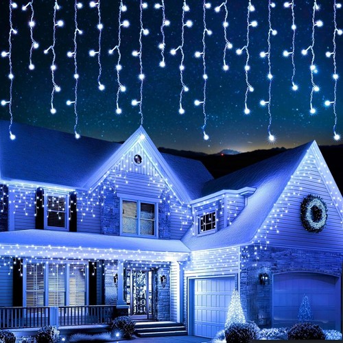 Econour icicle lights outdoor - lights,