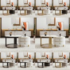 Round Nesting Coffee Table Set