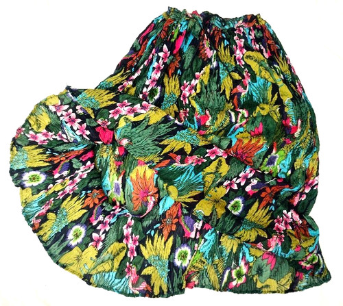 Vintage skirt cotton gauze - vintage,