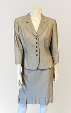 Tahari Brown Chevron 2 Piece