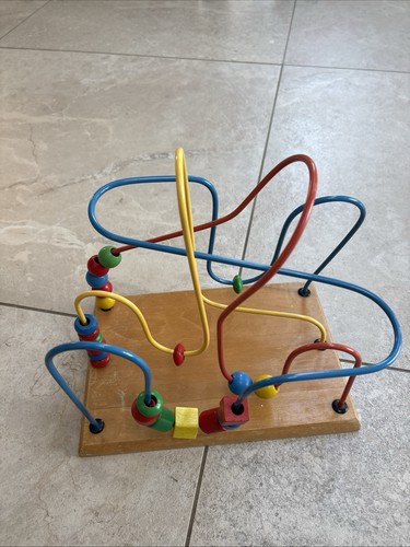Wooden bead maze vintage - wooden,