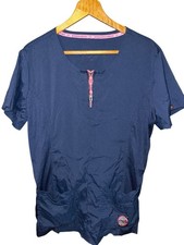 Koi Basics Women’s Scrub Top Size M V Neck Caribbean Blue