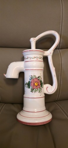 Vintage floral ceramic water - vintage,
