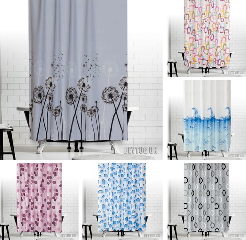 Fabric bathroom shower - bathroom, curtain