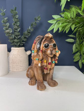 Brown Dreadlocks Lion Ornament
