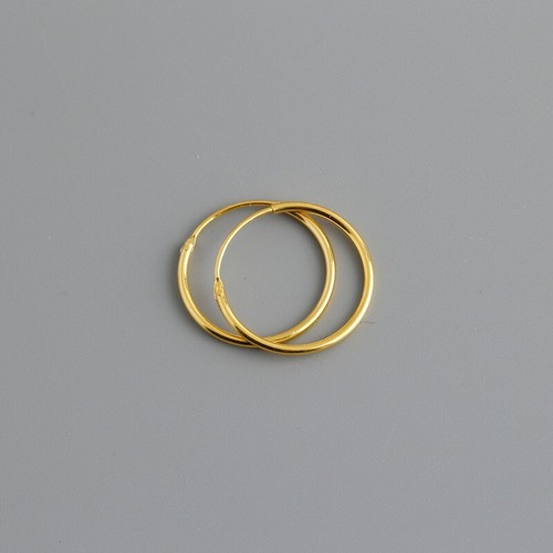 18ct gold sleeper hoop - gold,