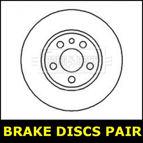 Brake discs pair front fits - brake,
