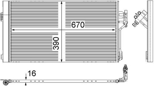 Condenser mahle fits - ac,