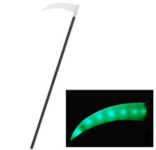 100cm LED Light Up Scythe Grim Reaper Weapon Fancy Dress Prop Kids Adults Hallow