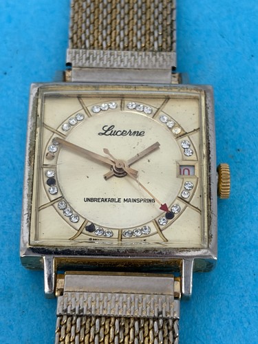 Vintage lucerne jeweled dial - vintage,