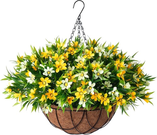 Artificial hanging flowers - hanging,