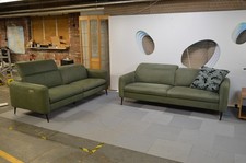 Green Large 3 Seater Sofas Set
