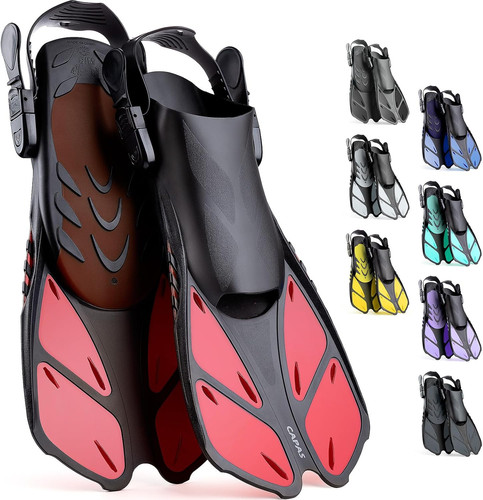 Snorkel fins travel size - snorkel, fins,