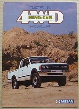 DATSUN 4WD KING CAB PICK UP Sales Brochure Nov 1983 #S24.25m.E865.11.83