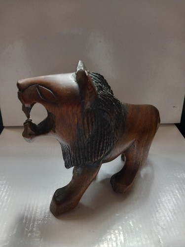Lovely wooden lion ornament - lovely,