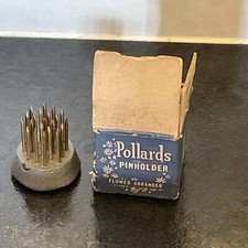 Vintage Pollards Pin holder Flower Arranger In Original Box