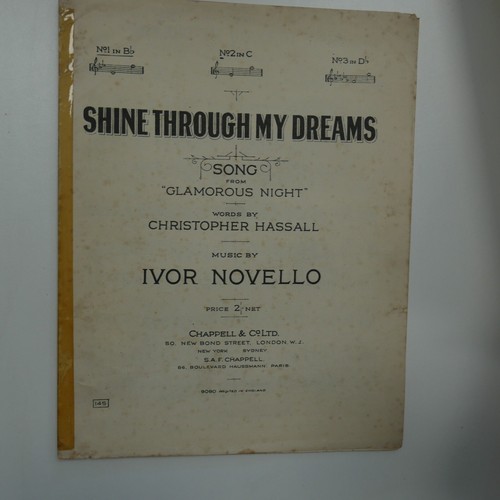 Song sheet shine through - song,