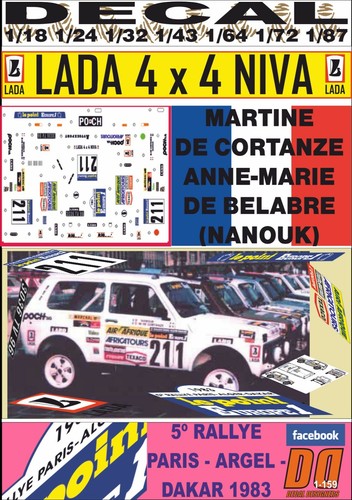 Decal lada niva 4x4 martine - 4x4,