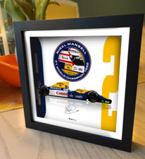 Nigel Mansell Williams 1992 F1 Champion Helmet Print Artwork Box Frame - SGP