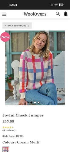 Woolovers women joyful - joyful, check