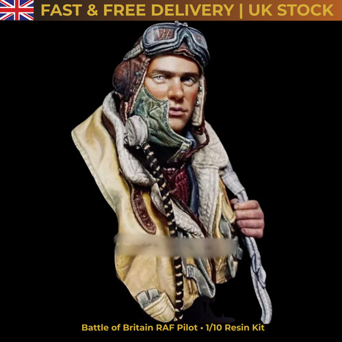 Resin raf pilot bust wwii - bust,