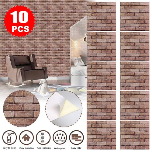 Red brick faux wall - 10,