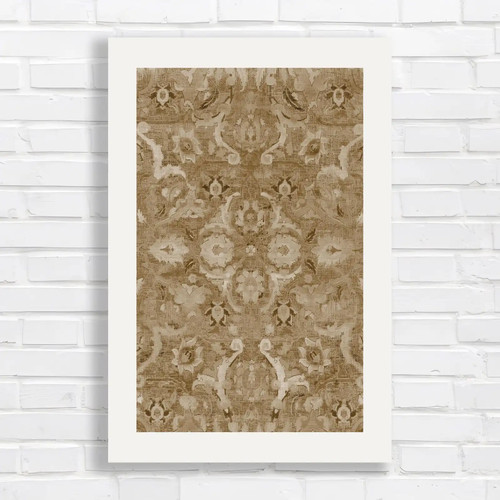 Abstract floral tapestry sepia - abstract,