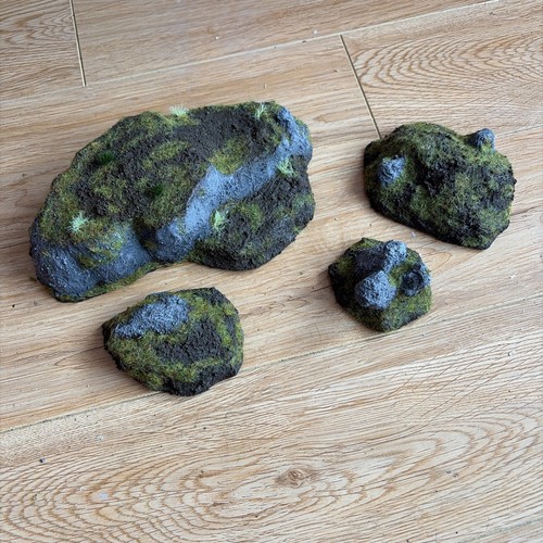 Model railway rock formations - model,
