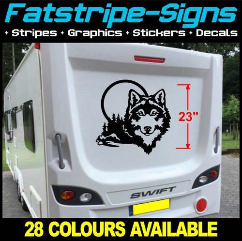 Wolf caravan stickers graphics - caravan,