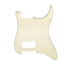 Musiclily Pro 3Ply Cream Uncovered H Pot Pickguard For Tom Delonge Strat Guitar