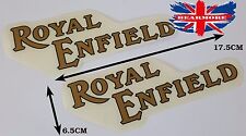 PAIR ROYAL ENFIELD OLD MODEL MOTORBIKE FUEL TANK LEFT RIGHT SIDE LOGO STICKER