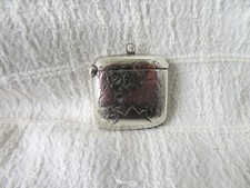 ANTIQUE VICTORIAN SILVER VESTA