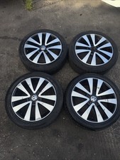VW GOLF 17" VANCOUVER ALLOY WHEELS WITH TYRES SET 5K0601025