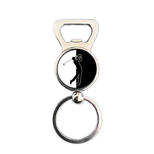 Golf bottle opener keyring - opener,
