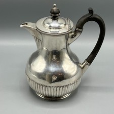 Walker & Hall Antique Silver Plated Hot Water Jug or Coffee Pot Victorian Vtg