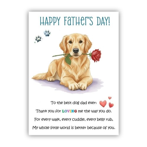 Father day card from - father’s,