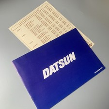 Datsun Nissan 1978-79 UK Brochure Cherry, Sunny, Violet, Bluebird + Price List