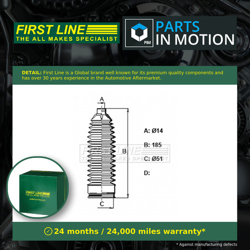 Steering rack boot fits mazda - steering,