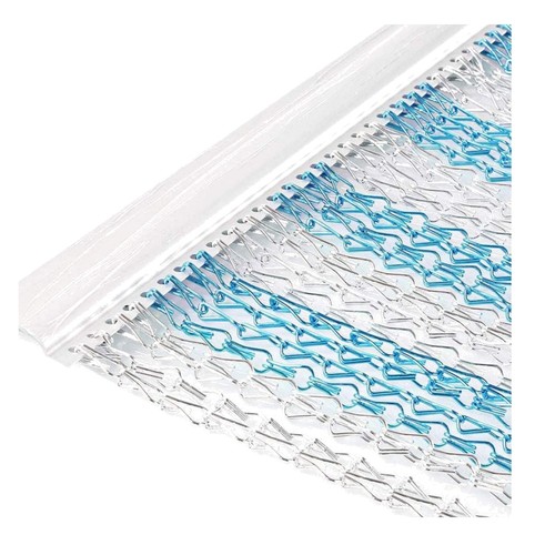 Aluminium chain curtain fly - aluminium,