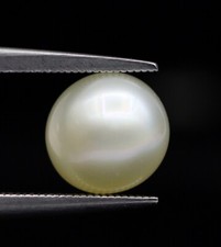 6 mm Round Shape Natural Basra Pearl No Nucleus Loose Gemstone 1.58 Ct Certified